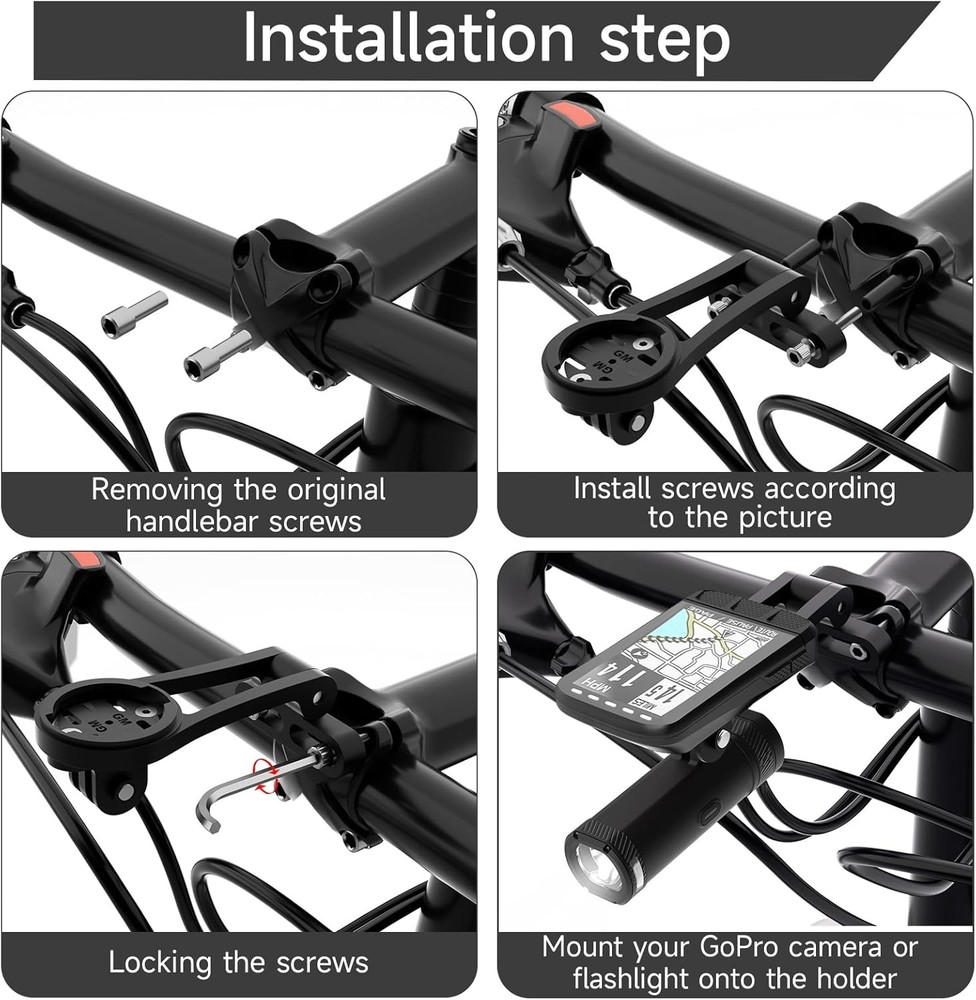 Out Front Bike Computer Mount, Angle Adjustable - 38mm Mount