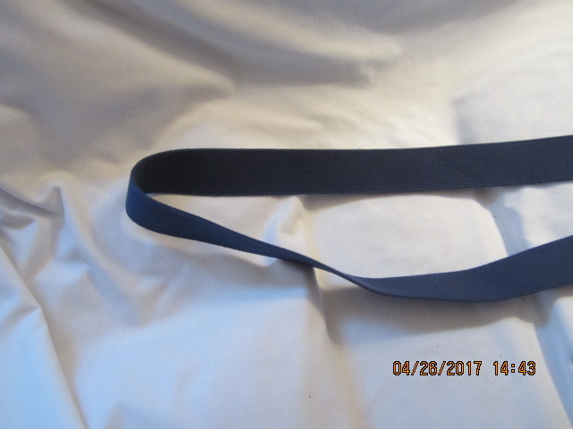 Preowned 52" Blue Canvas Posey Belt