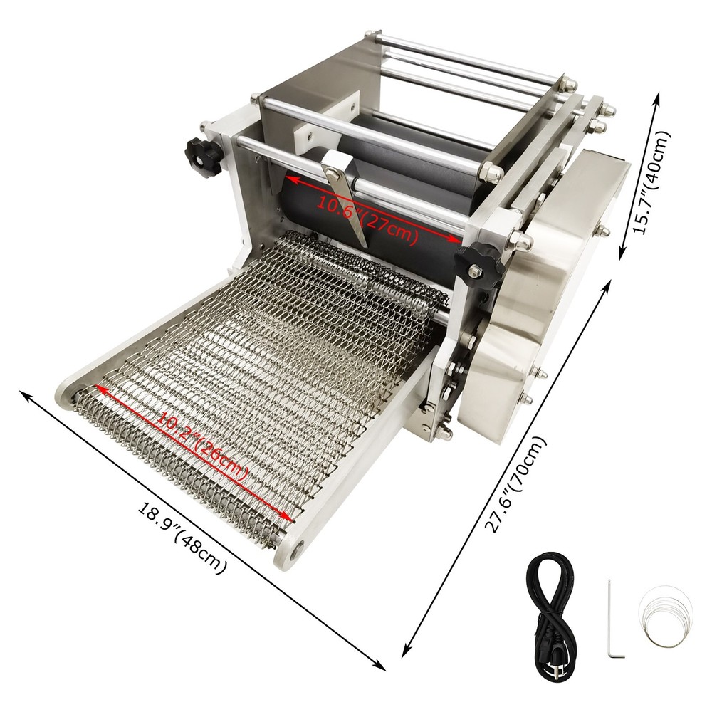 110V 7.1" Commercial Corn Tortilla Making Machine Corn Maker Dough Roller