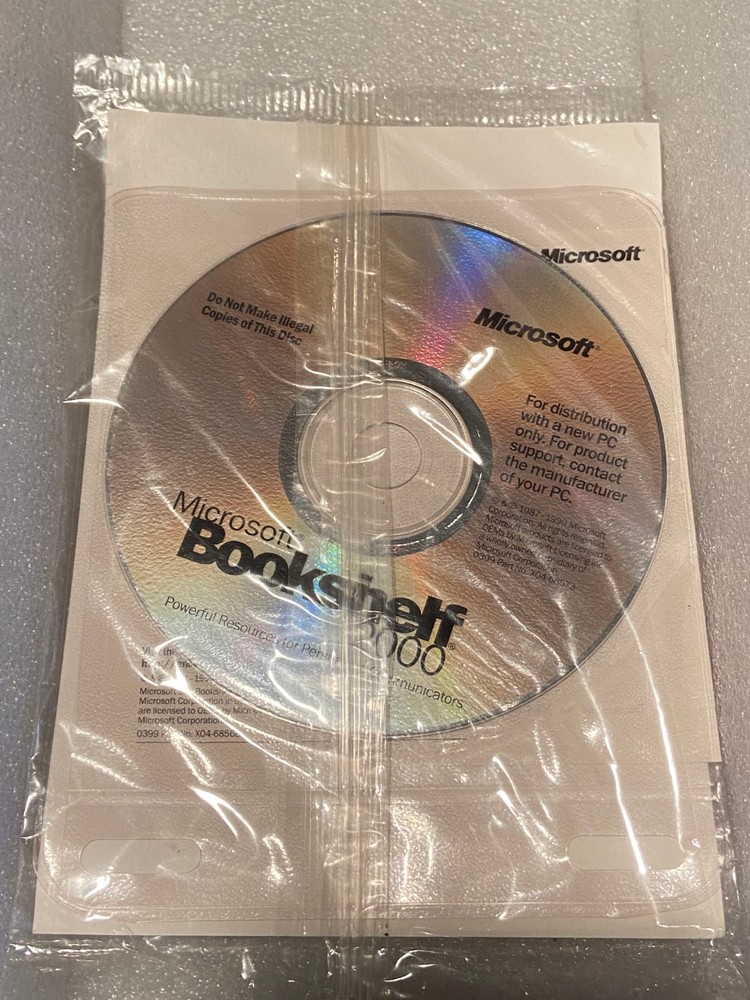 Microsoft Bookshelf 2000 *NEW/Sealed* g2
