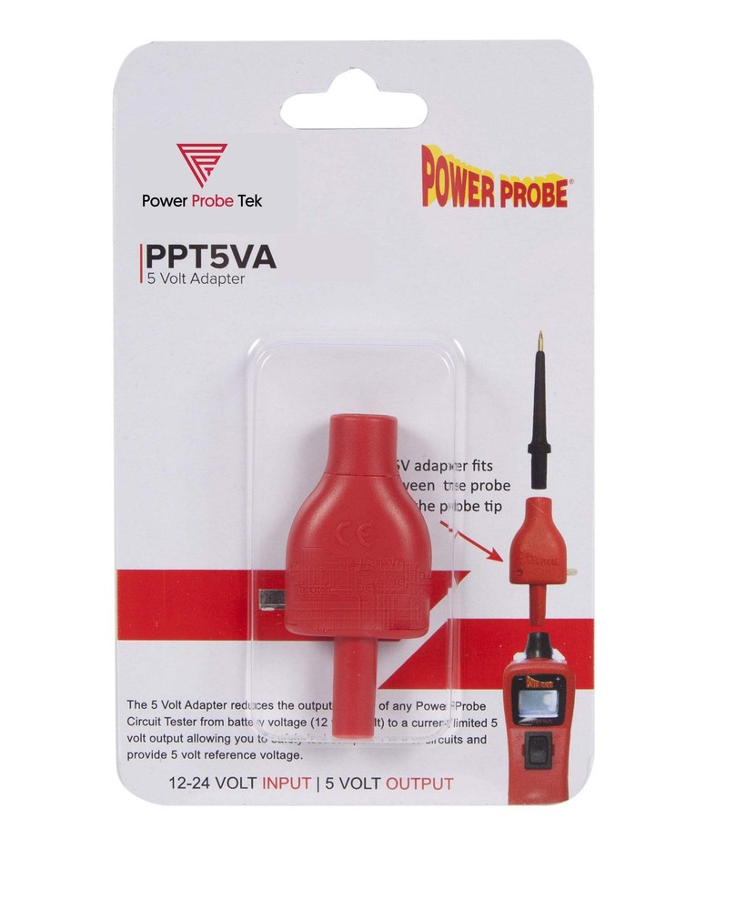 Power Probe 5 volt reference adapter will connect to any Tek RED