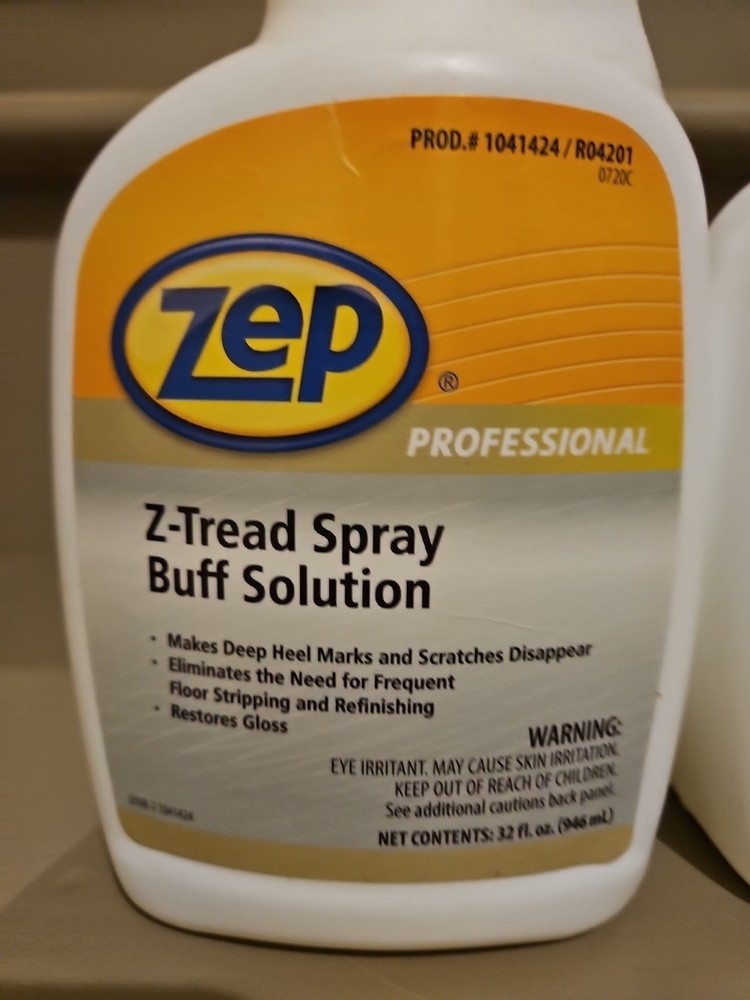 Zep Z-Tread Buff-Solution Spray 32 Oz Two Bottles