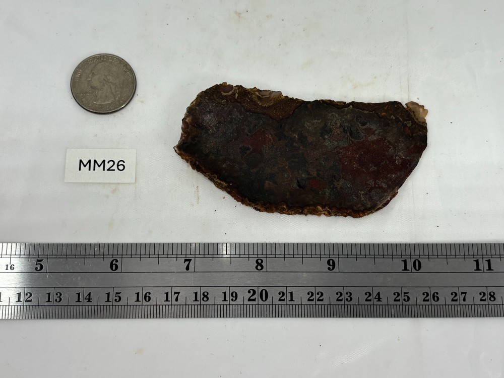 Thin Moss Agate Slab Cabbing Lapidary Carving Combo Ship Avail