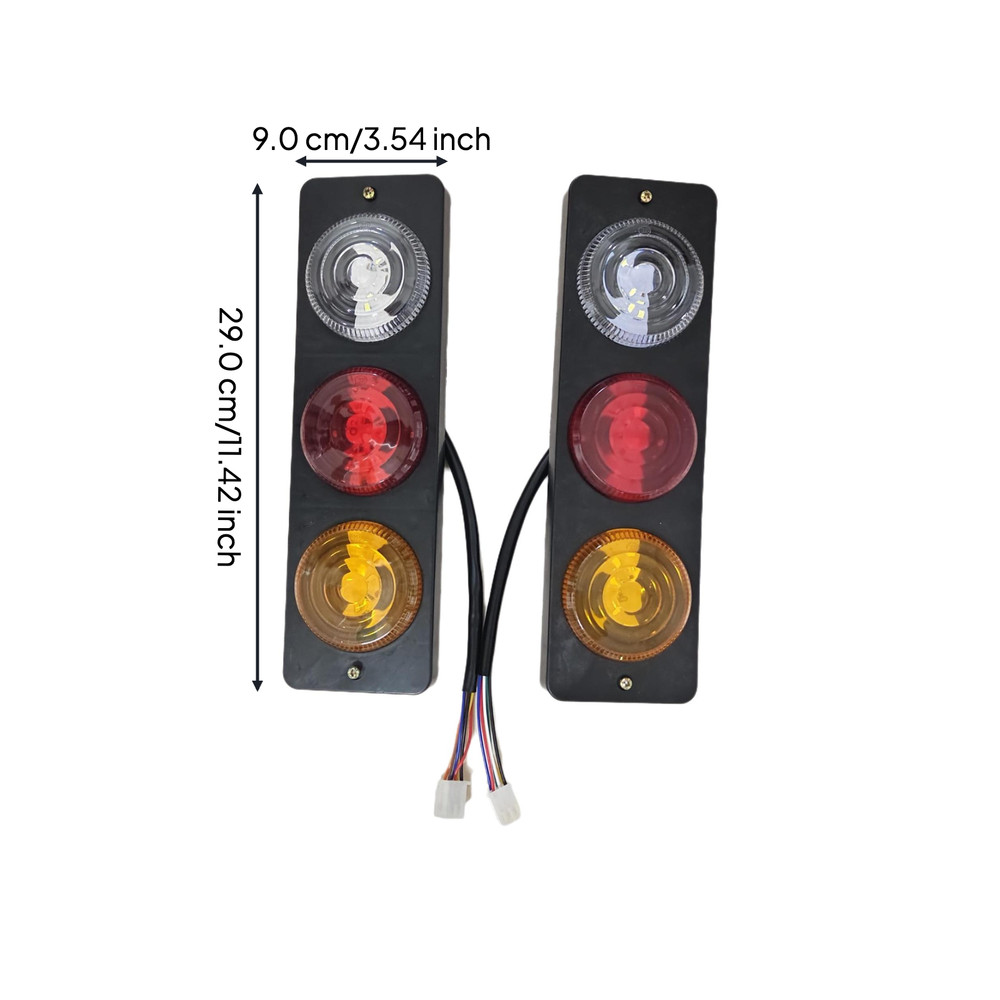 E-tricycle LED taillight with brake