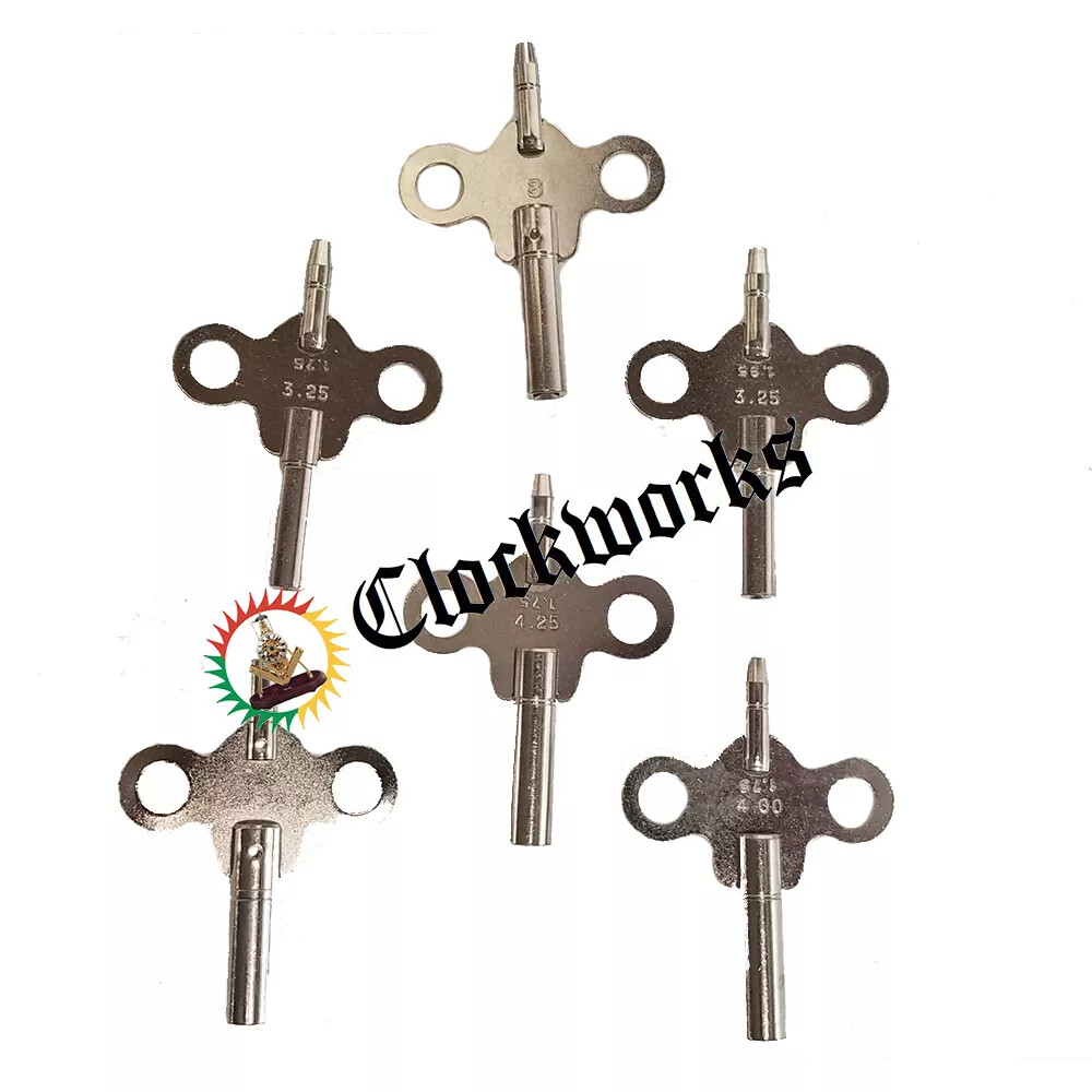 Double End Clock Keys 6pk