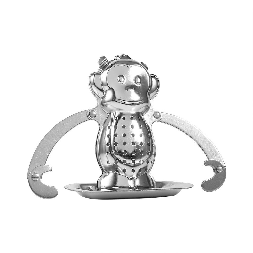 Monkey Tea Infuser Cute Stainless Steel Loose Leaf Tea Strainer Filter