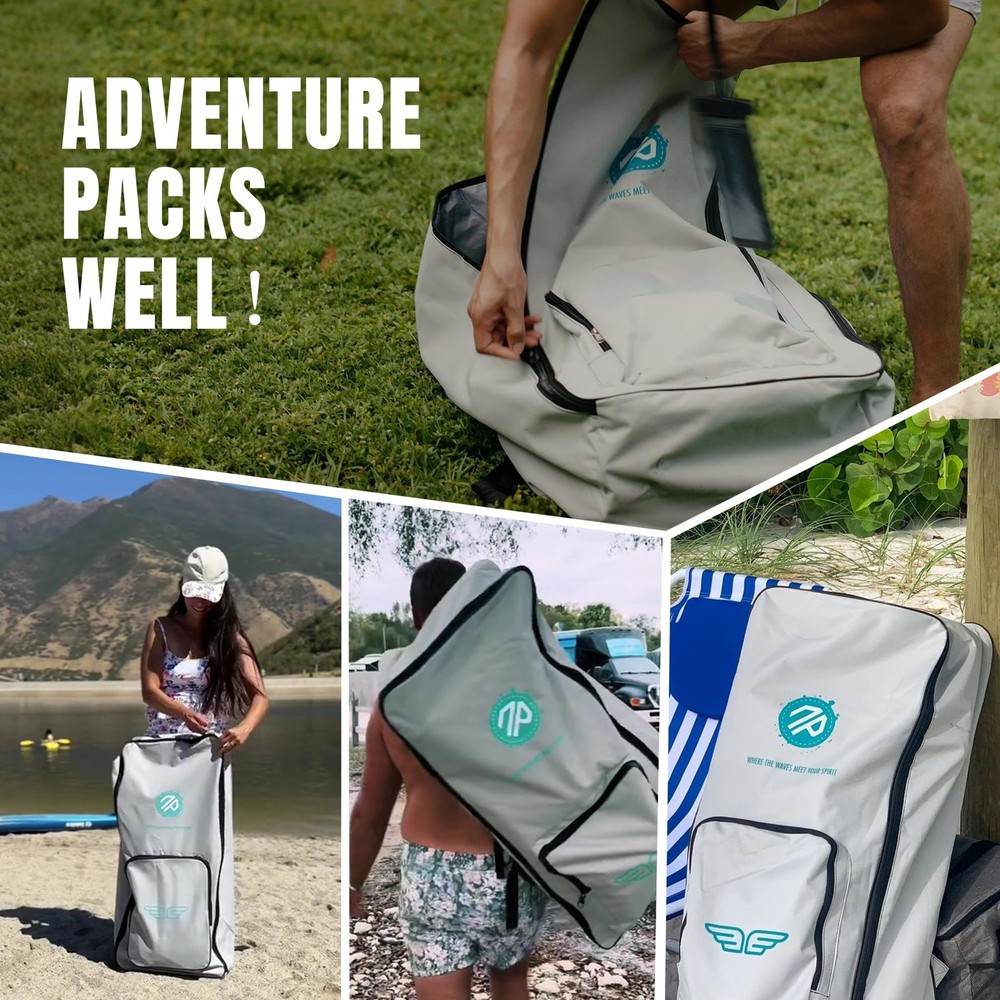 Paddle Board Backpack with Wider Shoulder Straps, 100L Extra-Large Capacity I...