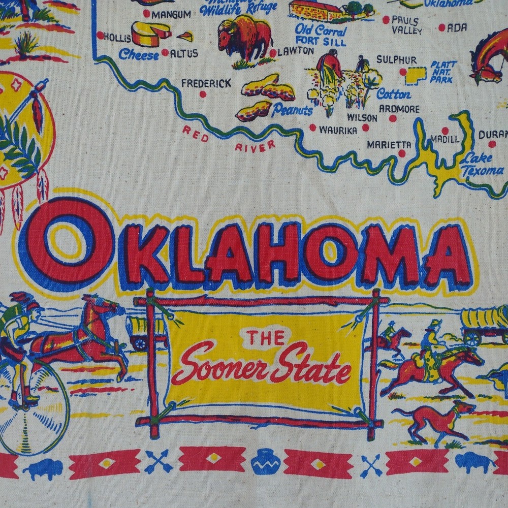 Oklahoma Cactus Cloth Tapestry