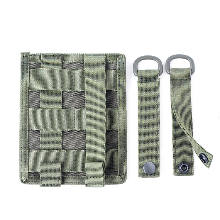 Hook & loop Panel MOLLE Cloth Patch for Tactical Vest Pouch Converter Adapter