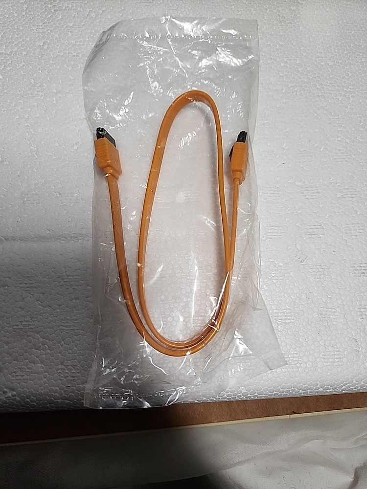 BIOSTAR Accessory | SATA Cable | Orange | Latching | 18" | NEW