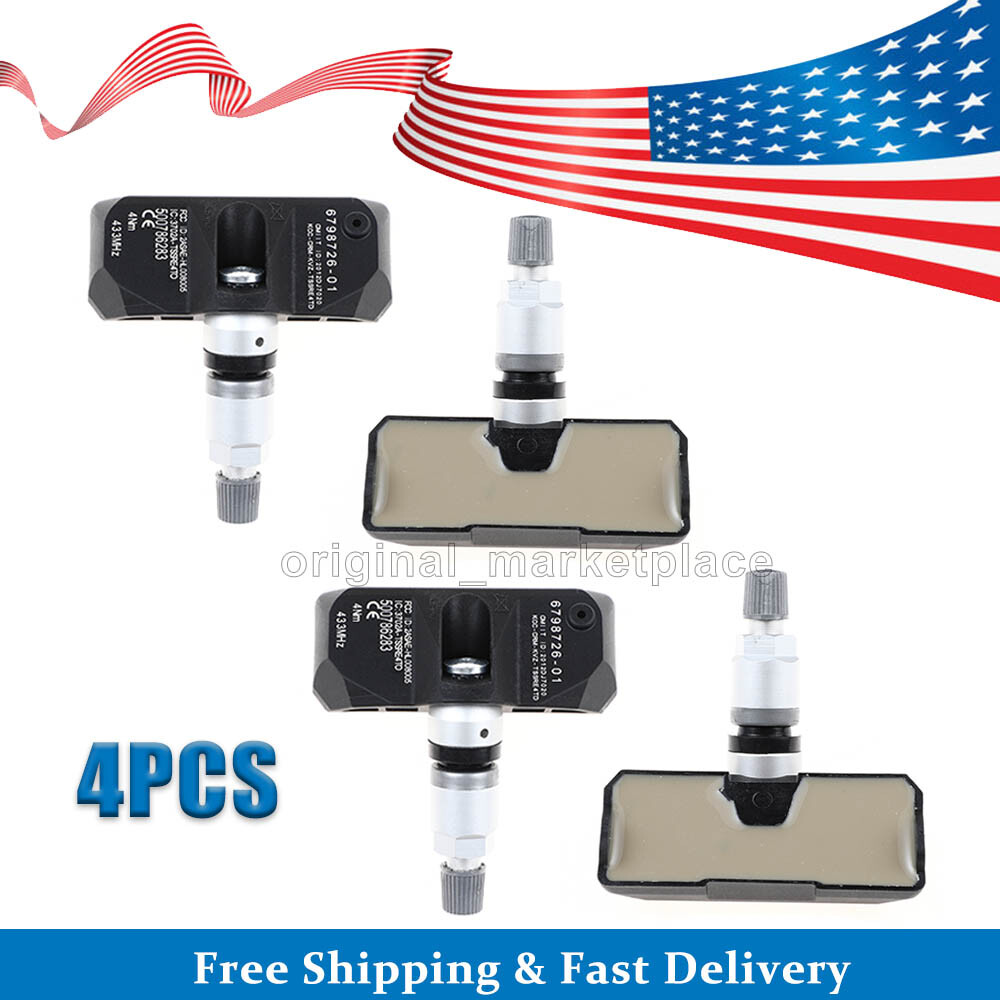 4x TPMS Tire Pressure Sensors 36236798726 for BMW 328i 335i 528i 550i 750i X5