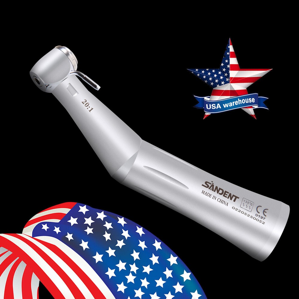 Dental Implant 20:1 Reduction Contra Angle Handpiece Push Button E-type tr