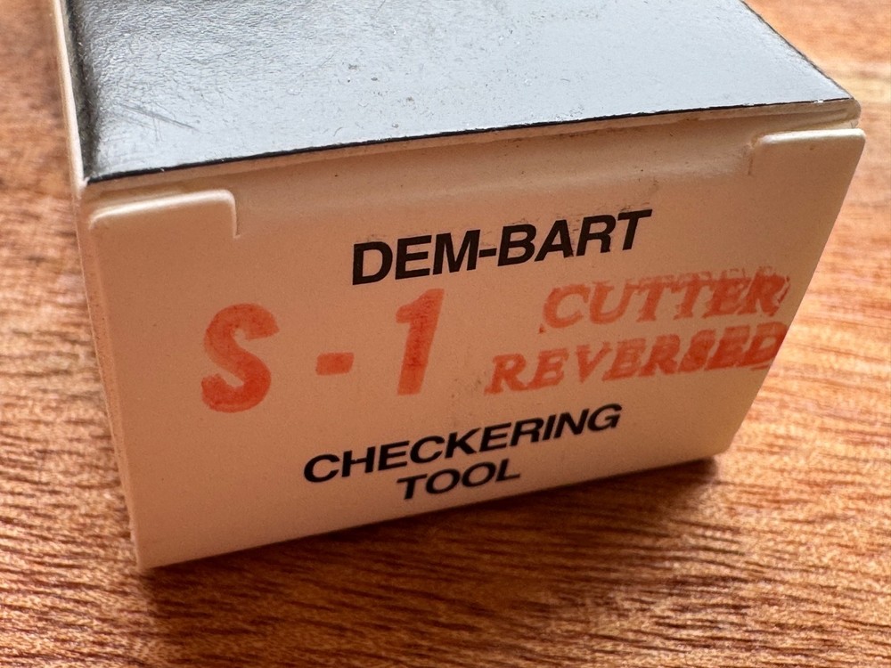 FRANK MITTERMEIER CHECKERING TOOLS SET + 2 DEM-BART C-1 AND S-1