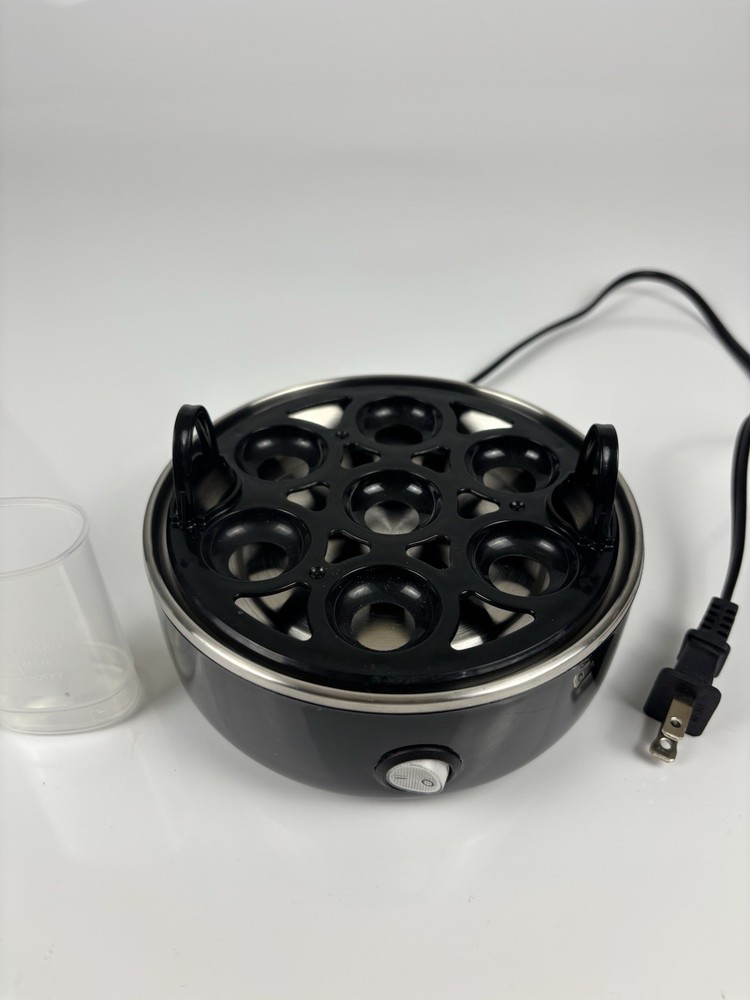 Automatic Easy Egg Cooker - 7 Egg Capacity - Black - Open Box