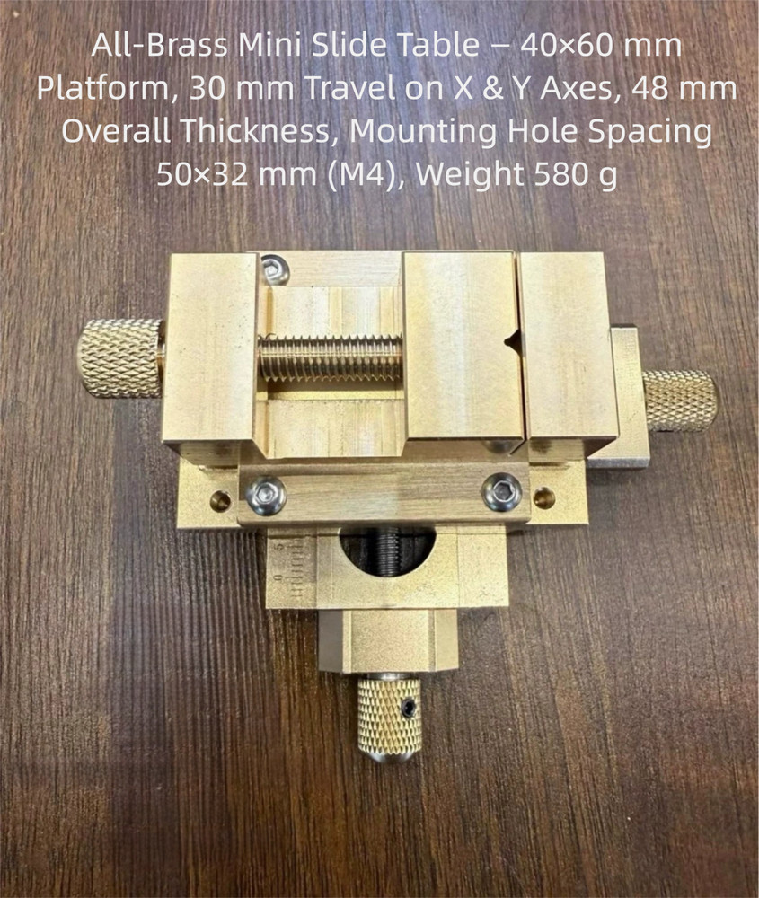 Mini Precision Drill Press with Brass XY Slide – Watchmaker-Grade Accuracy