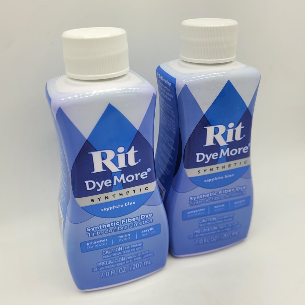 Rit DyeMore Liquid Fabric Dye, Sapphire Blue, 7-Ounce, 2-Pack
