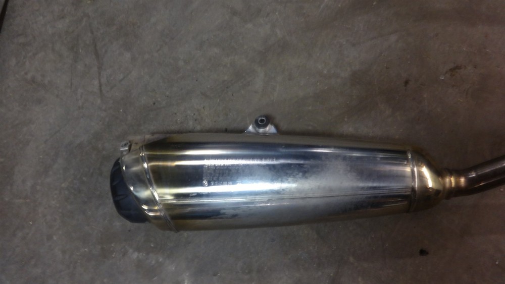 2003 BMW F650CS 650 CS S596. complete exhaust header muffler tail pipe o2 sensor