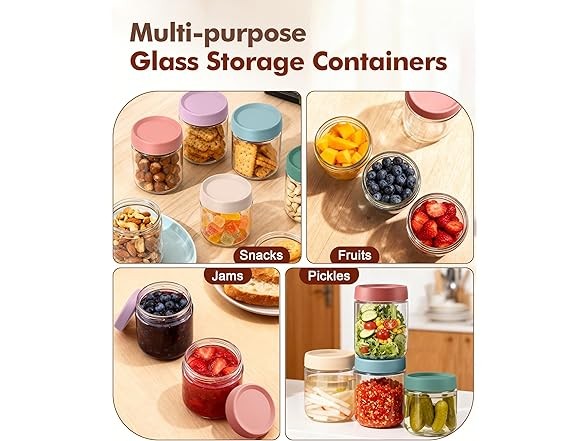 Cozyverge Overnight Oats Containers, 6 Pack