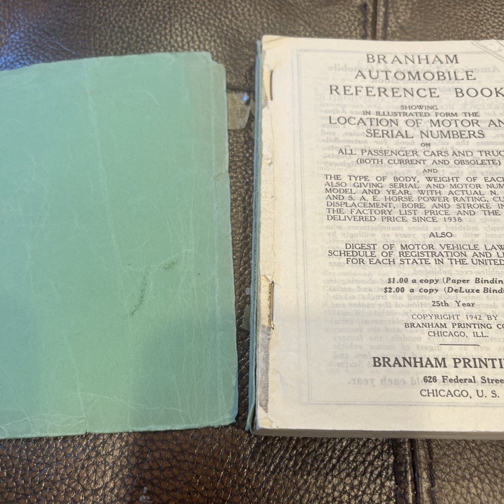 1944 Branham Automobile Reference Book