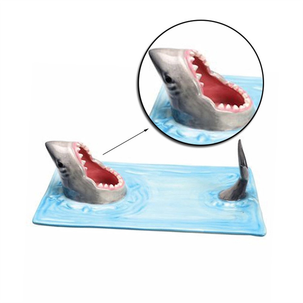 Handmade Ceramic Shark Plates Dinner Plates For Formal Dining Occasions