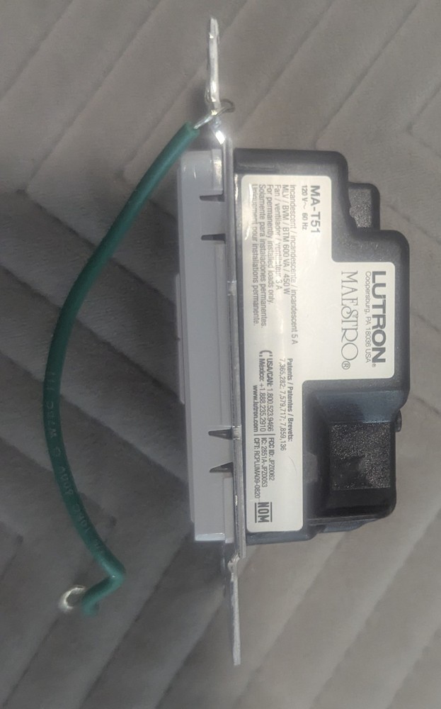 Lutron Maestro Timer Switch (MA-T51MN-WH)