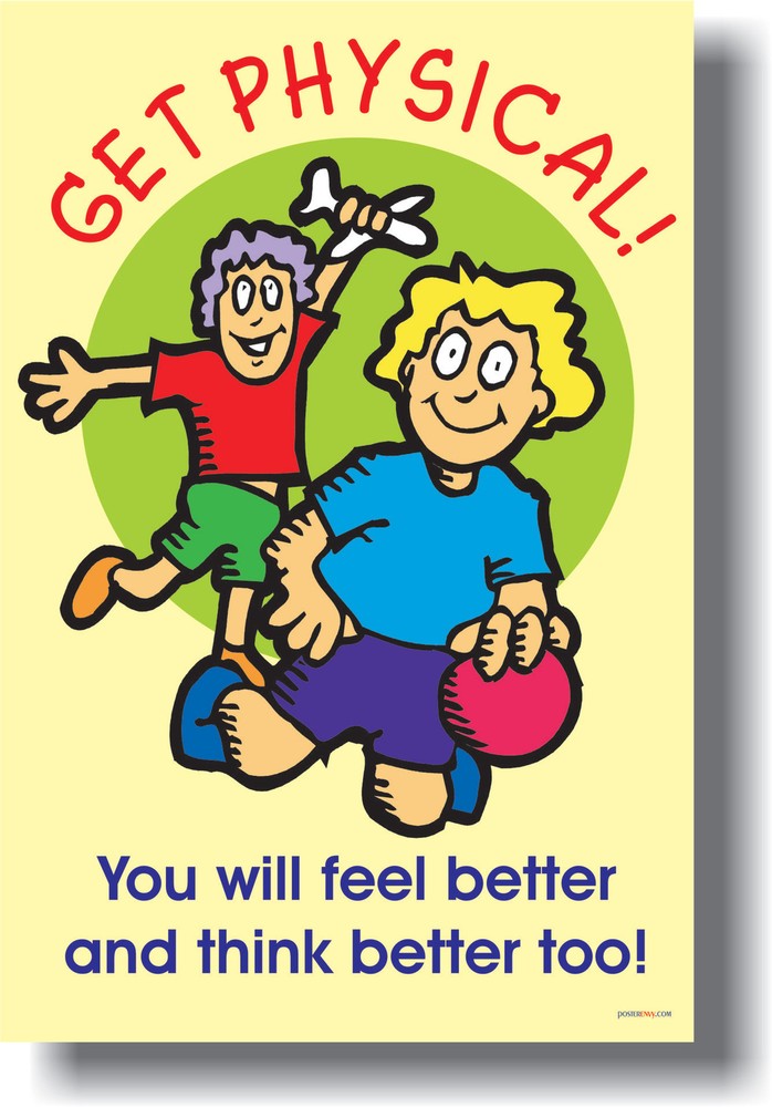 Get Physical - Health Elementary PE Classroom   POSTER