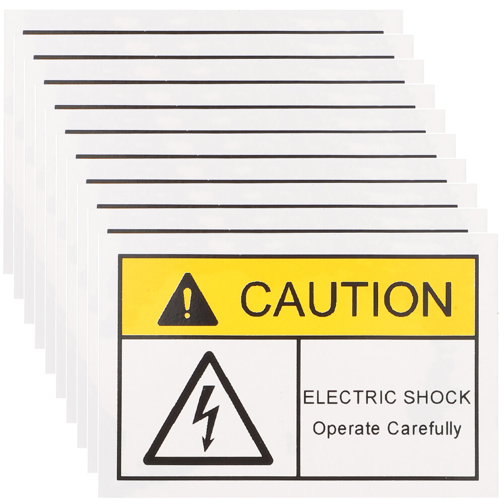 10pcs electrical warning stickers Adhesive Labels Caution Stickers Warning