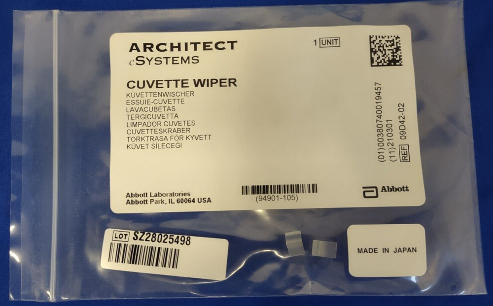 Architect cSystems Cuvette Wiper P/N# 09D42-02