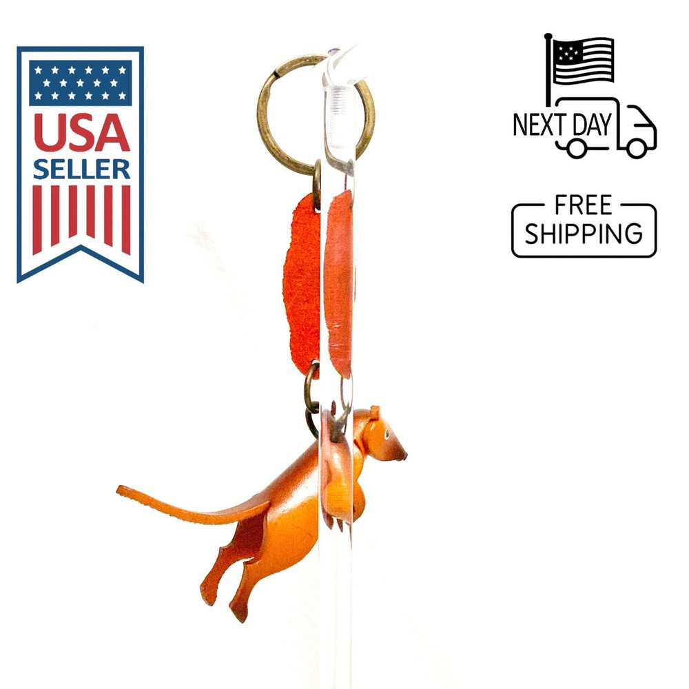 Meerkat Handmade Leather Keyring