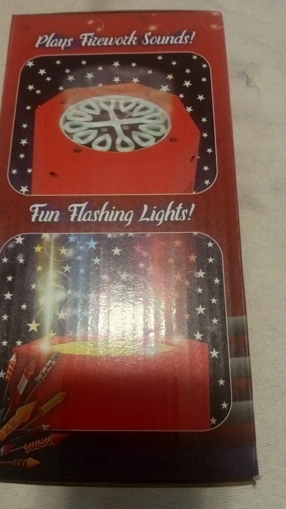 Bubble Machine Fireworks Sound Toy With Lights