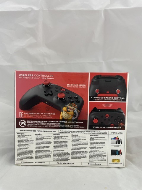 PowerA Wireless Controller for Nintendo Switch - King Bowser Edition - Official