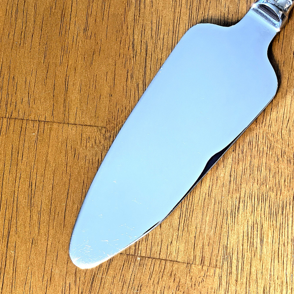 CHRISTOLFE SILVERPLATE PIE SERVER WITH KNIFE CUTTING EDGE 10"