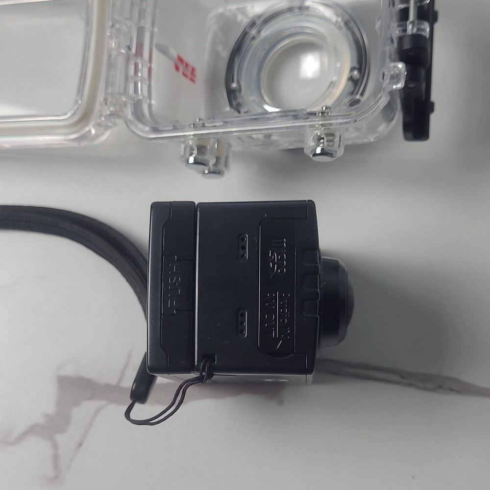 AEE Waterproof Polycarbonate Camera Case Clear Black with Remote