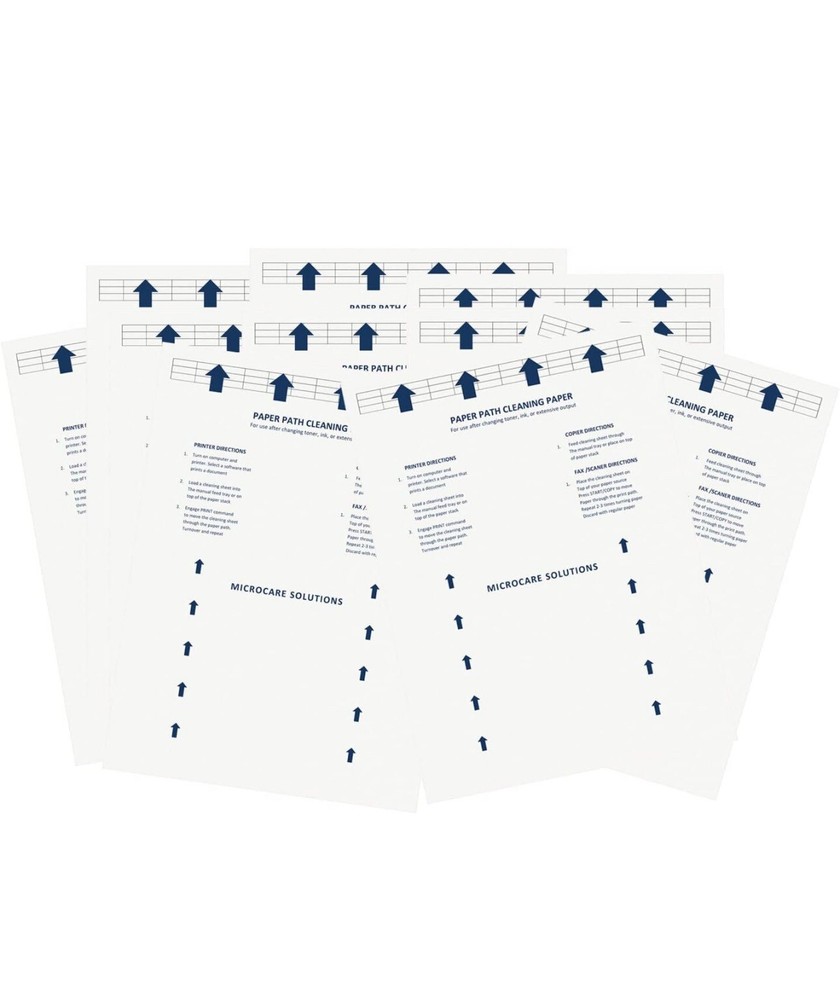 Laser & Inkjet Printer Cleaning Sheet (8.5x11) 10 Sheets