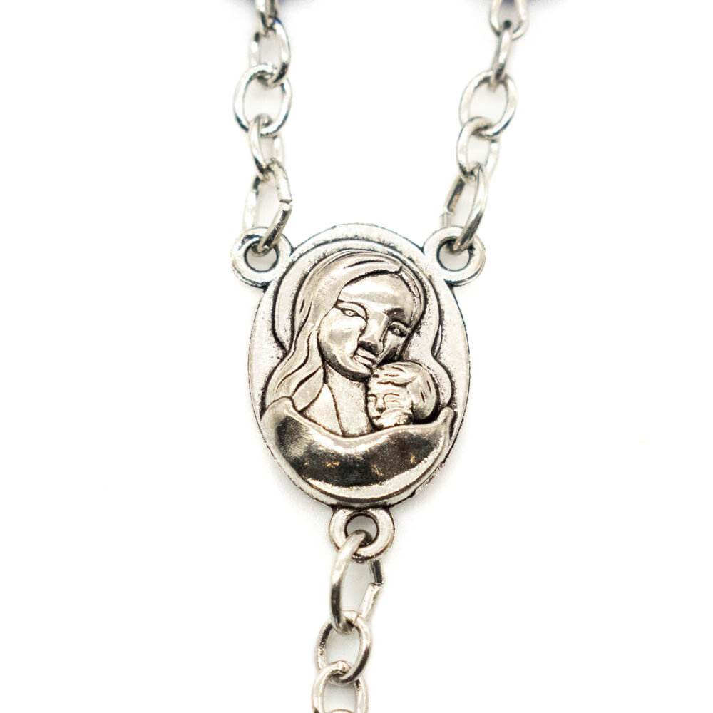 Purple Glass Beads Rosary Necklace – Catholic Holy Center & Crucifix