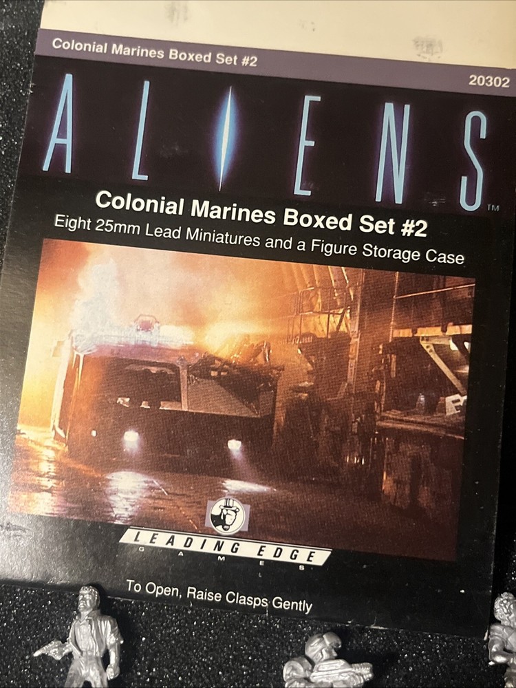 Leading Edge Aliens Mini Colonial Marines Boxed Set #2 Open Box Unpainted
