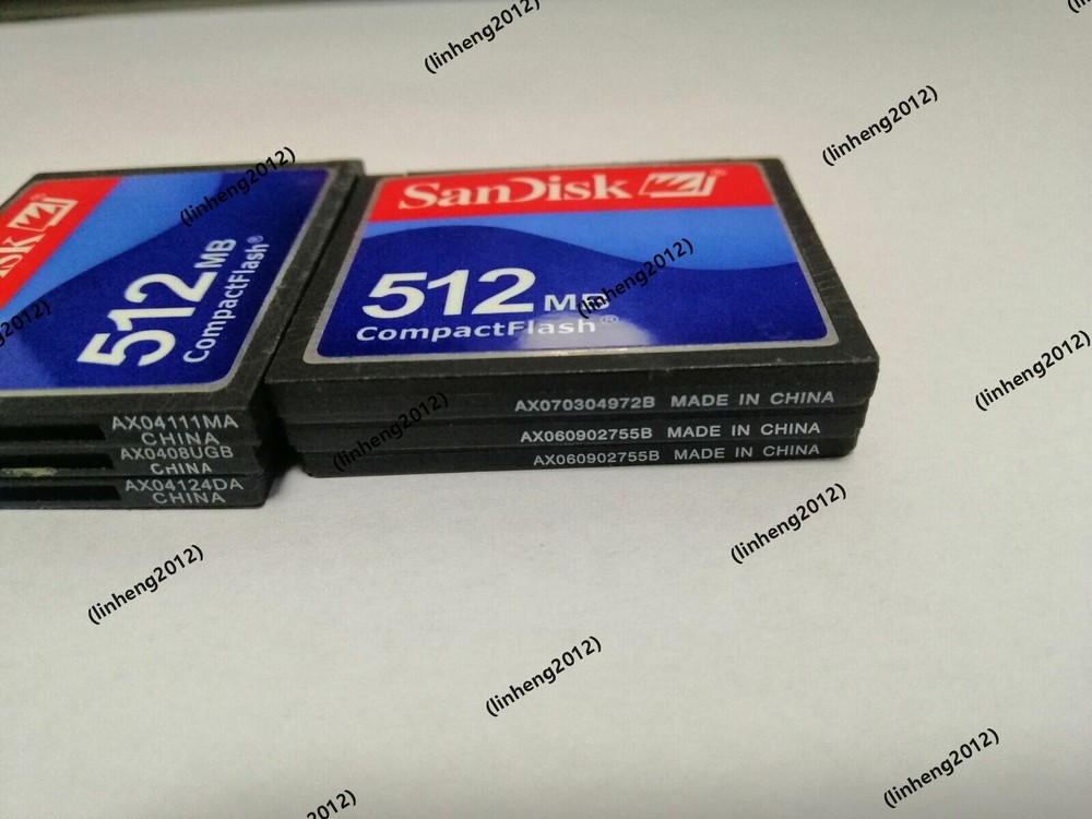 5pcs 512MB SanDisk CompactFlash CF Memory Card 512MB SDCFJ/SDCFB