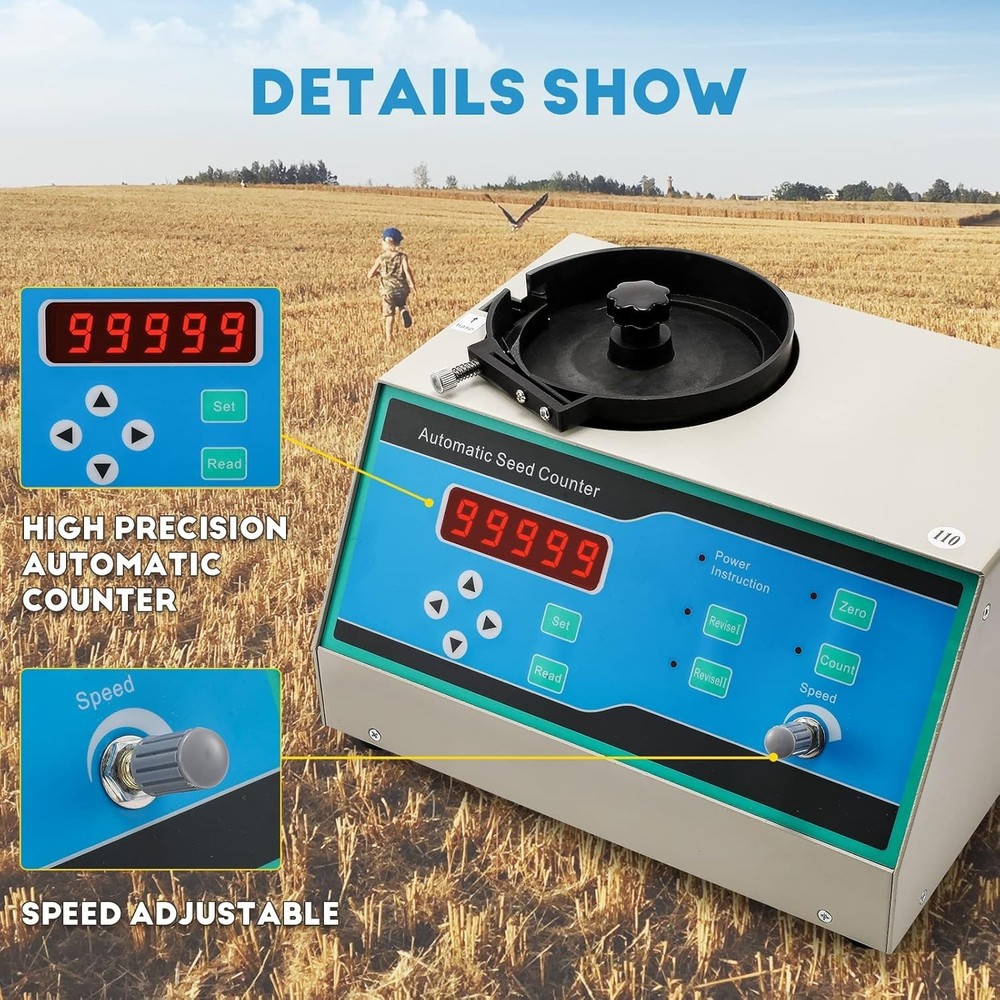 Digital Automatic Seed Counter Vacuum Grain Seed Wheat Counting Machine