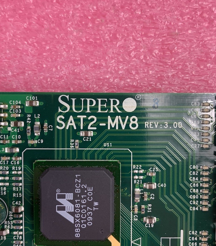 Supermicro SAT2-MV8 Rev: 3 SATA Controller