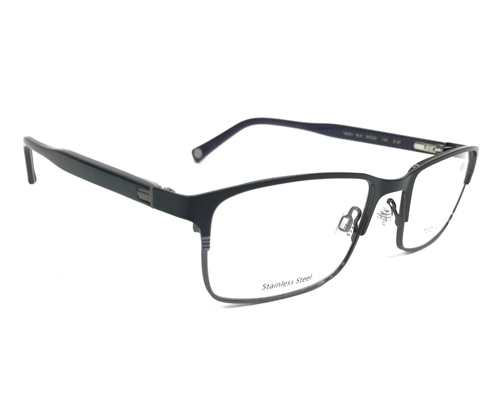 Ted Baker Eyeglasses Frames TM521 BLK Black Rectangle Full Rim 55-20-145