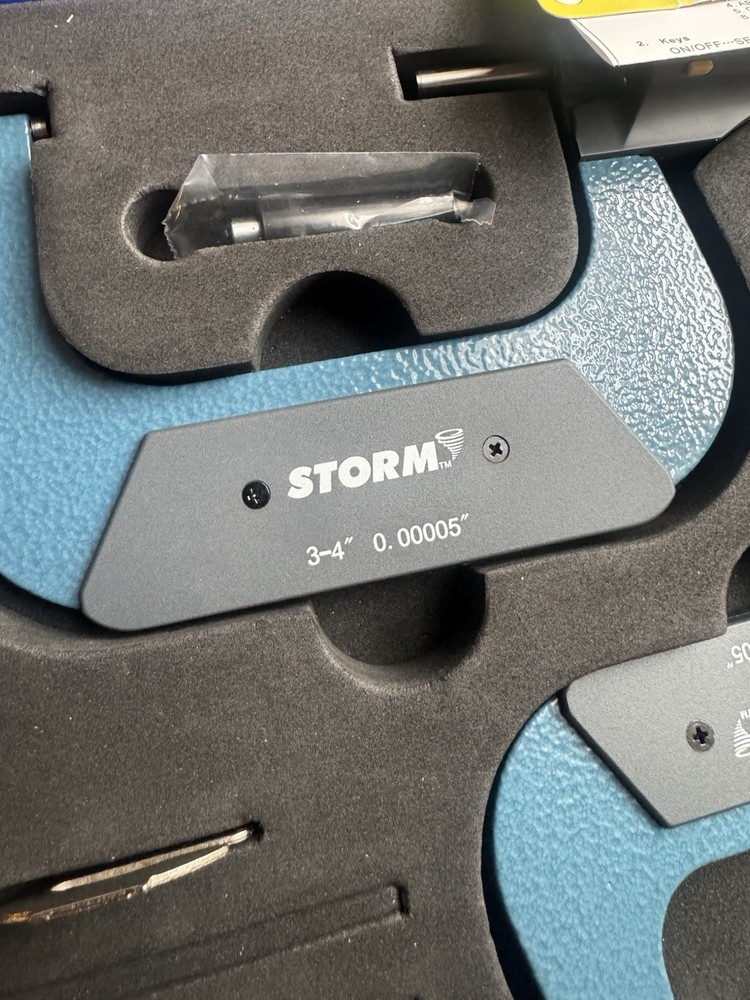 Central Tools 3m314-00 4 Piece Digital Micrometer Set with Case