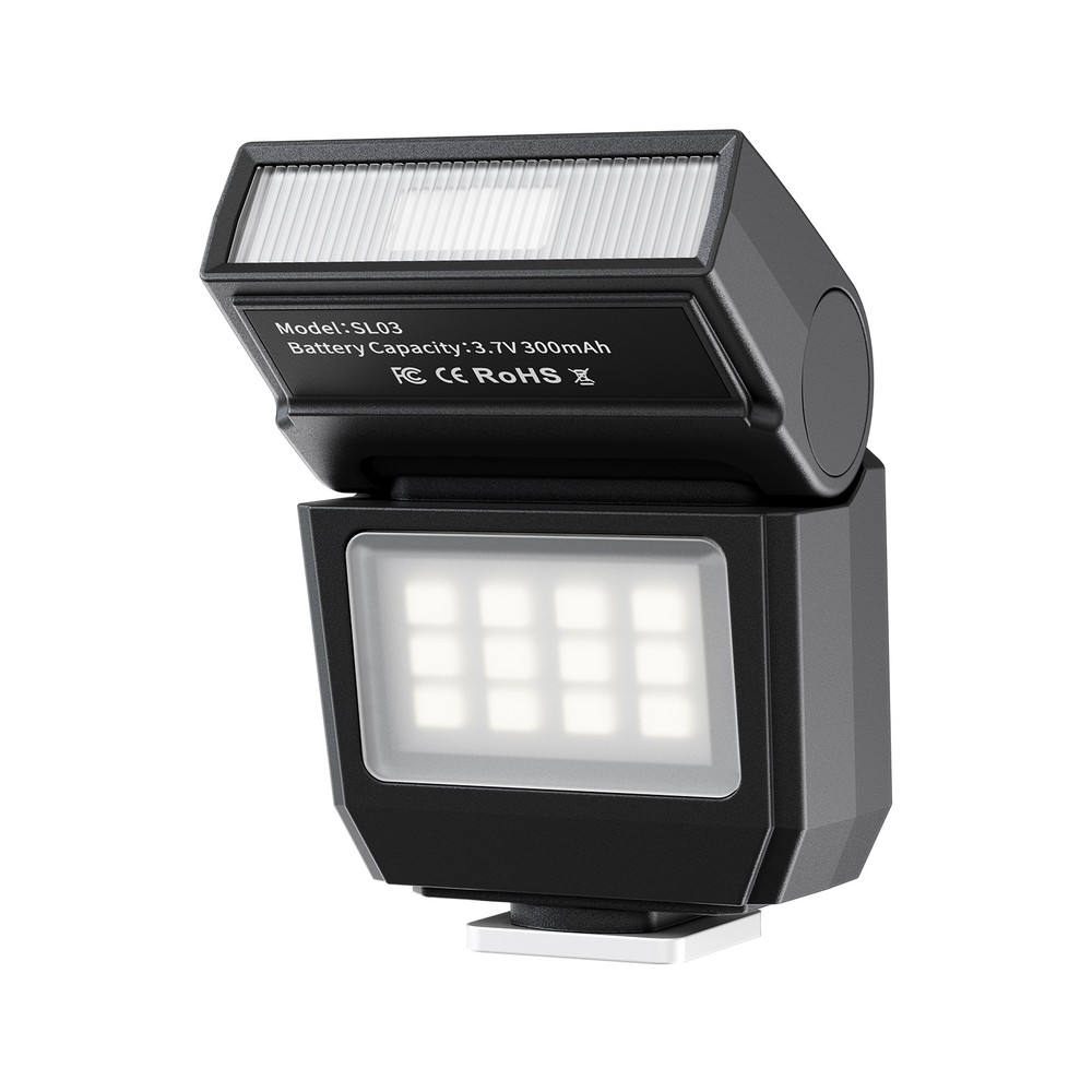 Ulanzi SL03 Spark Lite 相机闪光灯 LED 填充灯 90° 可调节-