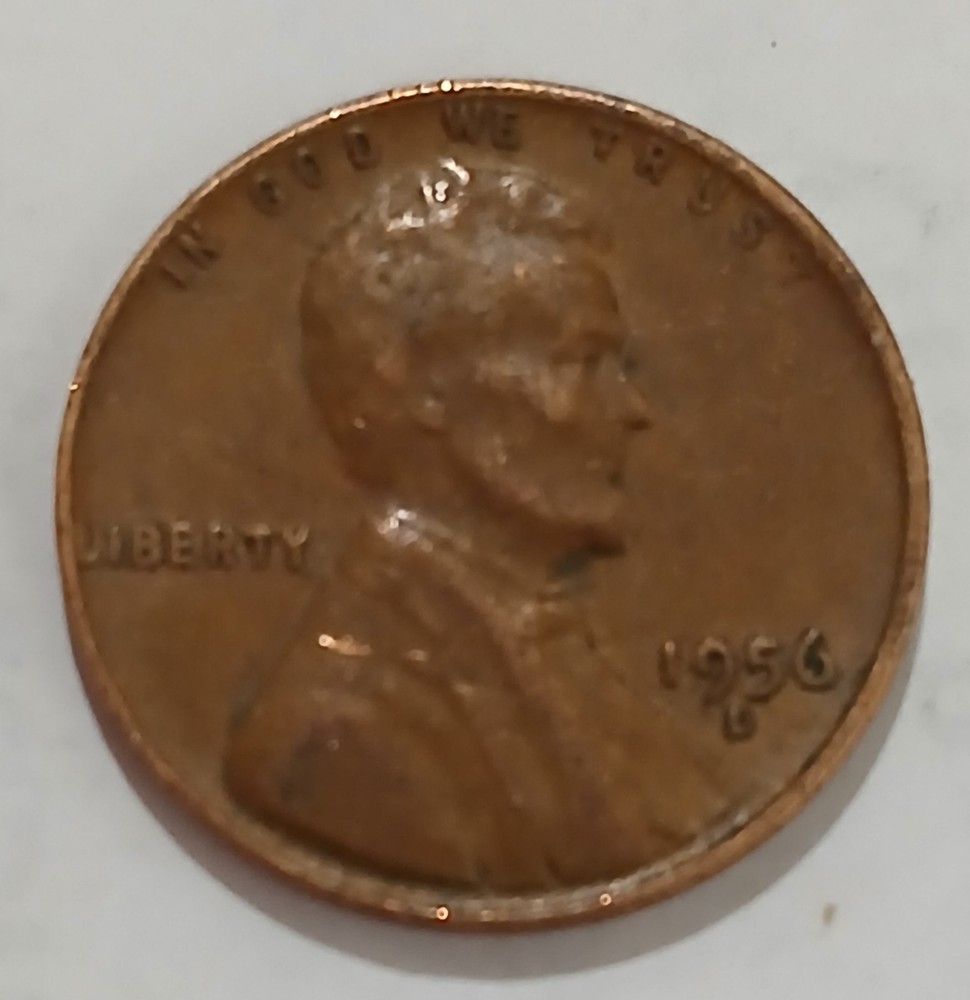 1956 D Lincoln Wheat Cent Error Coin