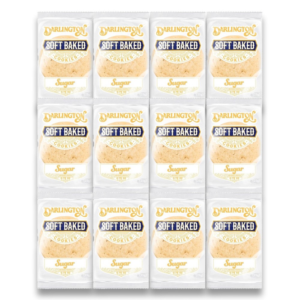 Darlington Soft Sugar Cookies, 0.75 oz, Individually Wrapped (12-Pack)