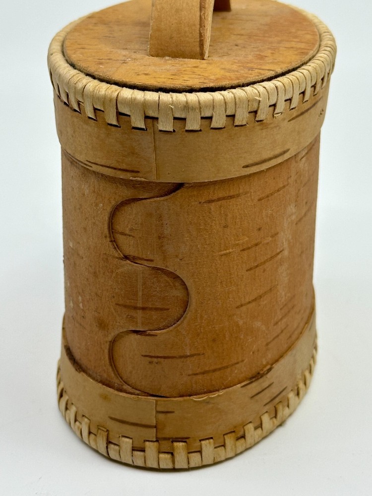 Handmade Bark Veneer Box with Lid