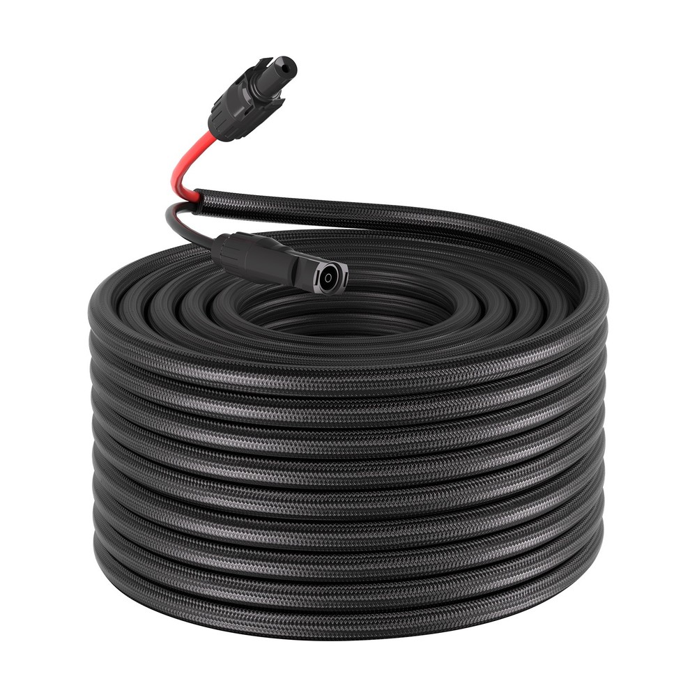 VEVOR 100FT Solar Panel Extension Cable 10AWG Solar Panel Wire with Connector