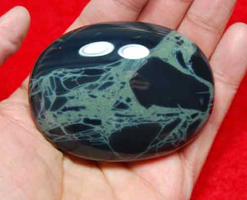Spider Obsidian Soap-Shaped Palm Stone #7