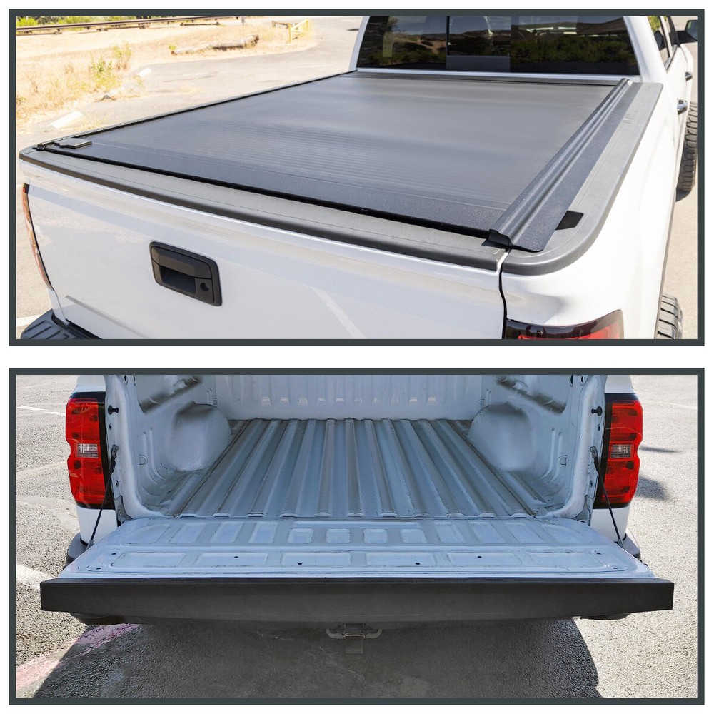 Fits 2014-2018 Chevy Silverado Tailgate Molding Protector Spoiler Cap Top Cover