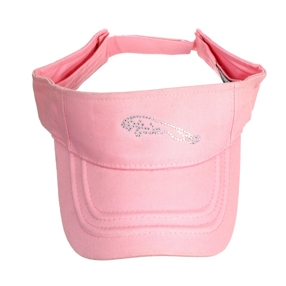 Pink Jaguar Strapped Visor