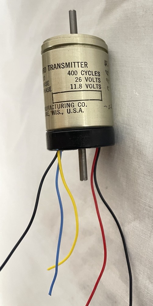 Synchro Transmitter, John Oster 4123-10 , double ended shaft